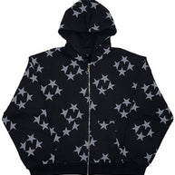 Women's Printed Hooded Cardigan