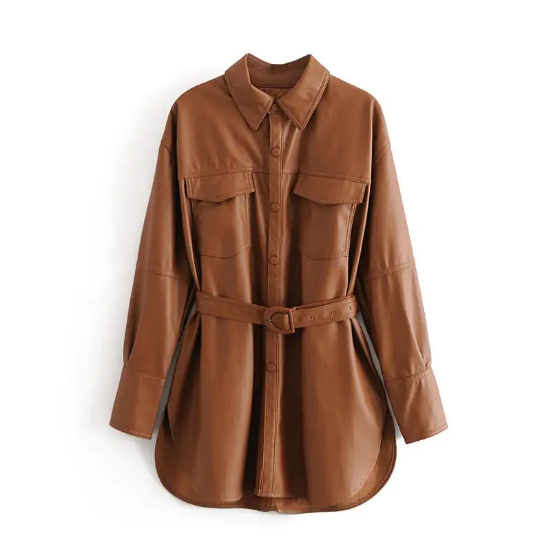 Women's Leather Coat