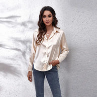 Elegant Satin Shirt For Women