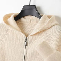 Men's Wool Hooded Cashmere Casual Sweater
