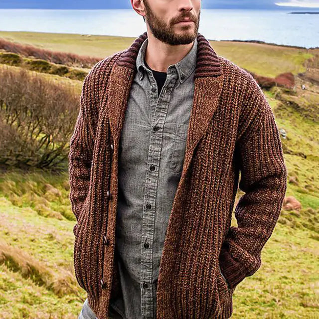 Men's Knit Cardigan Sweater