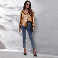 Elegant Satin Shirt For Women