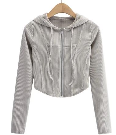 Women's Hooded Cardigan Top Jacket