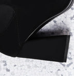 Chunky Heeled Over-the-Knee Suede Boots