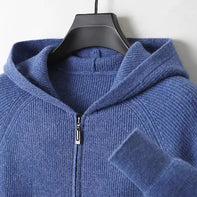 Men's Wool Hooded Cashmere Casual Sweater