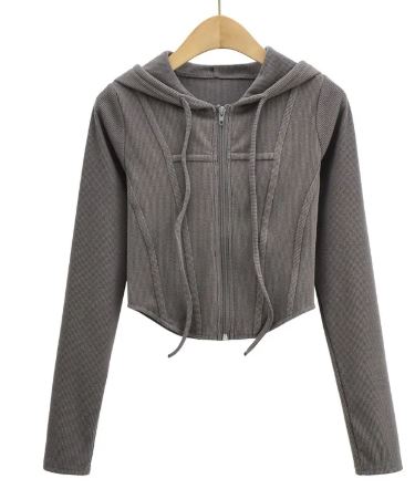 Women's Hooded Cardigan Top Jacket
