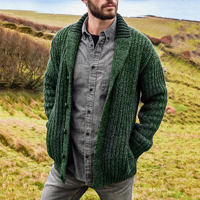 Men's Knit Cardigan Sweater
