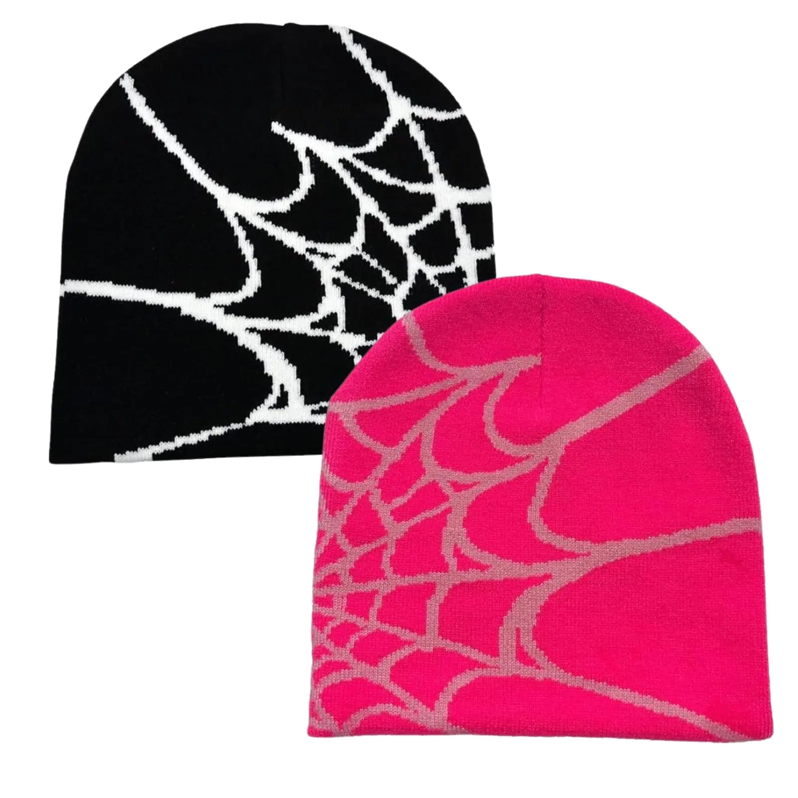Spider Pattern Knitted Beanie For Men