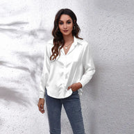 Elegant Satin Shirt For Women