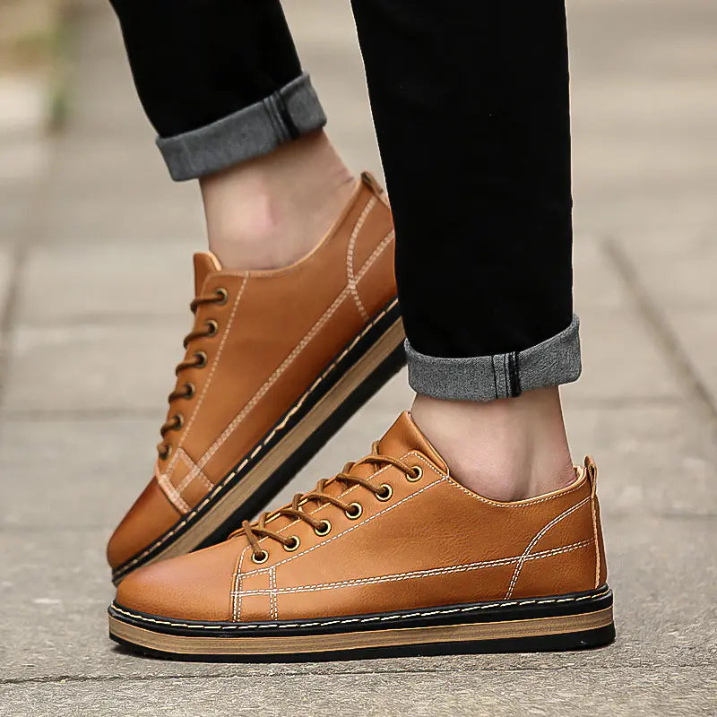 Men's Casual Retro Stitching Sneakers for Spring