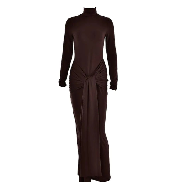 Casual Turtleneck Dress For Women