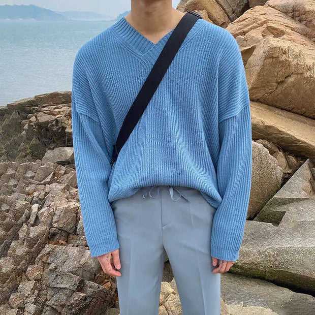 V-neck Sweater for Casual Wear