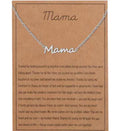 S925 Silver MaMa Necklace & Fearless Pendant Necklace