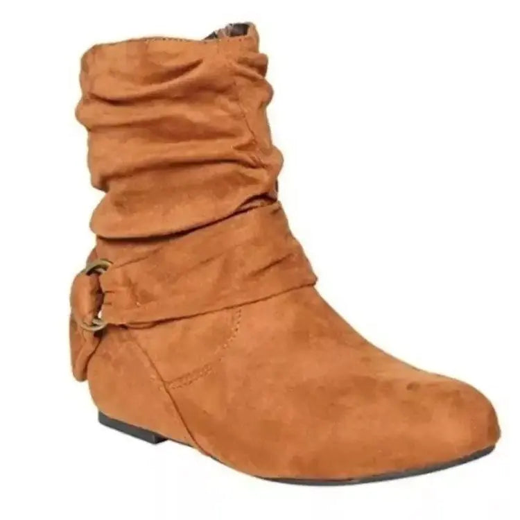 Solid Color Women's Boots