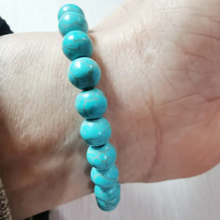 Turquoise Bead Bracelet For Men