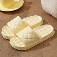 Unisex Soft-Sole Plaid Slippers for Summer