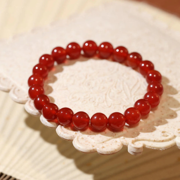 Red Agate String Jewelry For Men