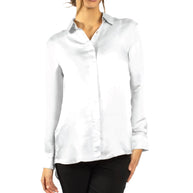 Silk Button Down Shirt Silk Blouse For Women