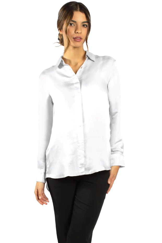 Silk Button Down Shirt Silk Blouse For Women