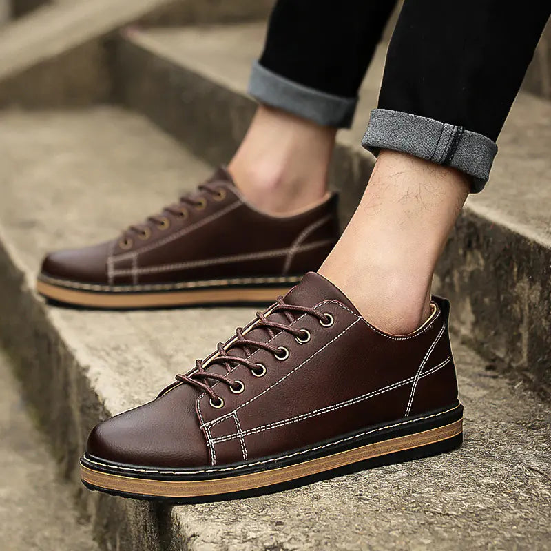 Men's Casual Retro Stitching Sneakers for Spring