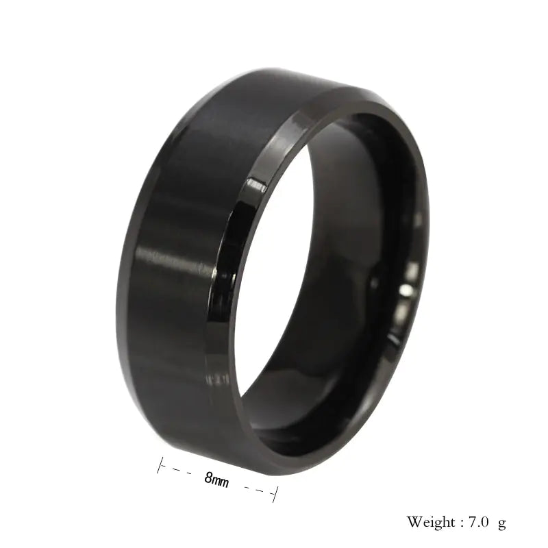 Men's Titanium Steel Ring - Simple Design