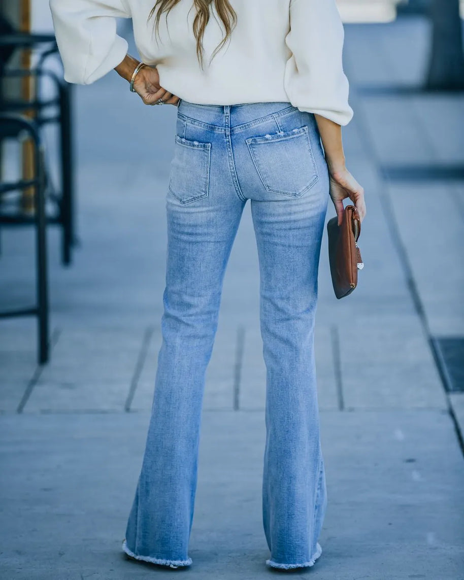 Women's Stretch Denim Bootcut Pants