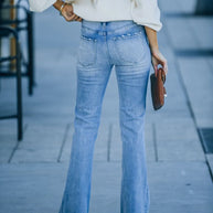 Women's Stretch Denim Bootcut Pants