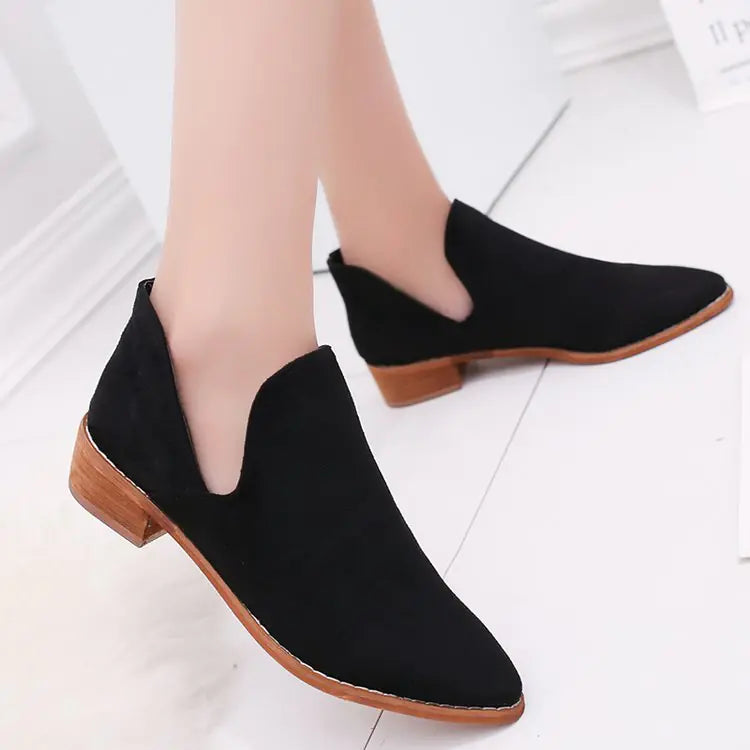 Women's Chunky Heeled Ankle Boots