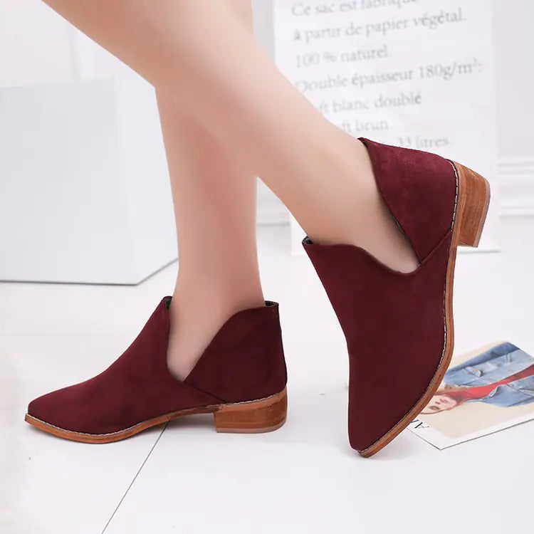 Women's Chunky Heeled Ankle Boots