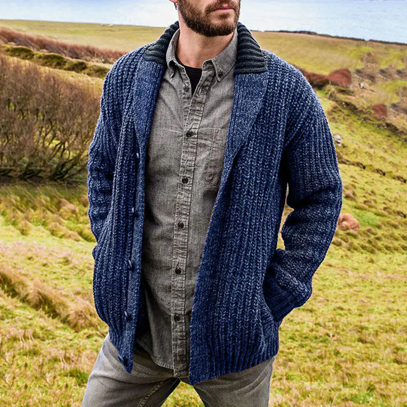 Men's Knit Cardigan Sweater