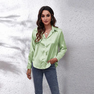 Elegant Satin Shirt For Women