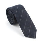 Cotton Striped Narrow Tie for Stylish Casual Wear
