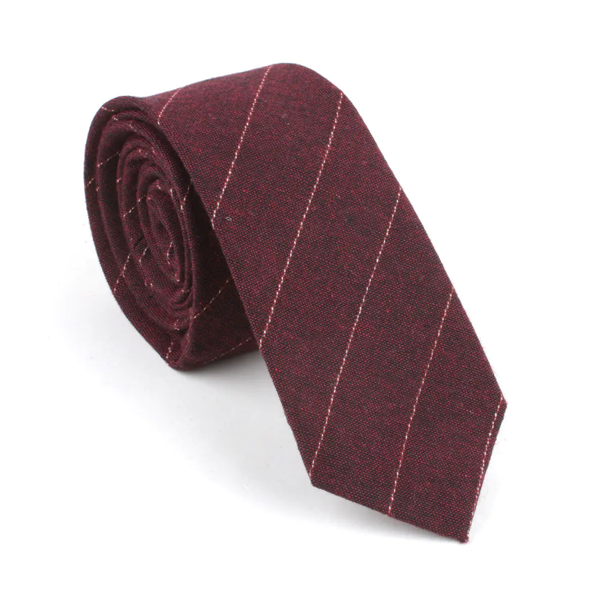 Cotton Striped Narrow Tie for Stylish Casual Wear