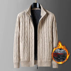 Men's Thick Thermal Fleece-lined Cardigan