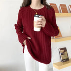Loose Knit Sweater for Women - Versatile Autumn Top