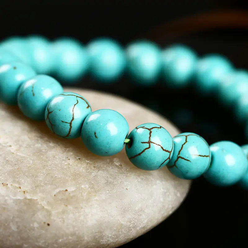 Turquoise Bead Bracelet For Men