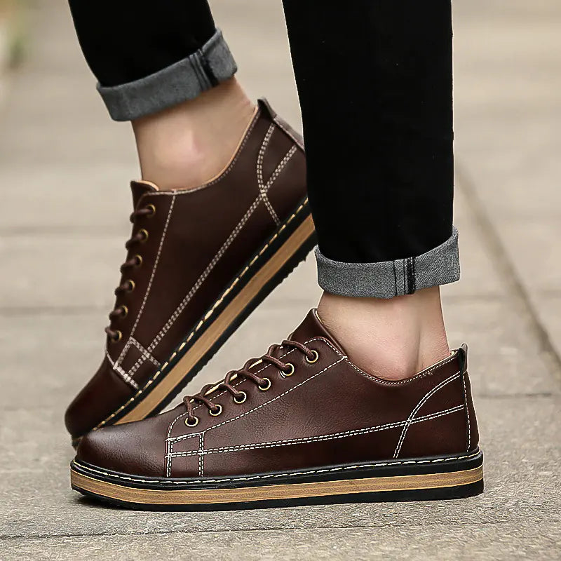 Men's Casual Retro Stitching Sneakers for Spring