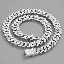 Diamond-Encrusted Design Necklace