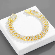Diamond-Encrusted Design Necklace
