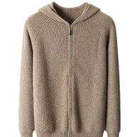 Men's Wool Hooded Cashmere Casual Sweater