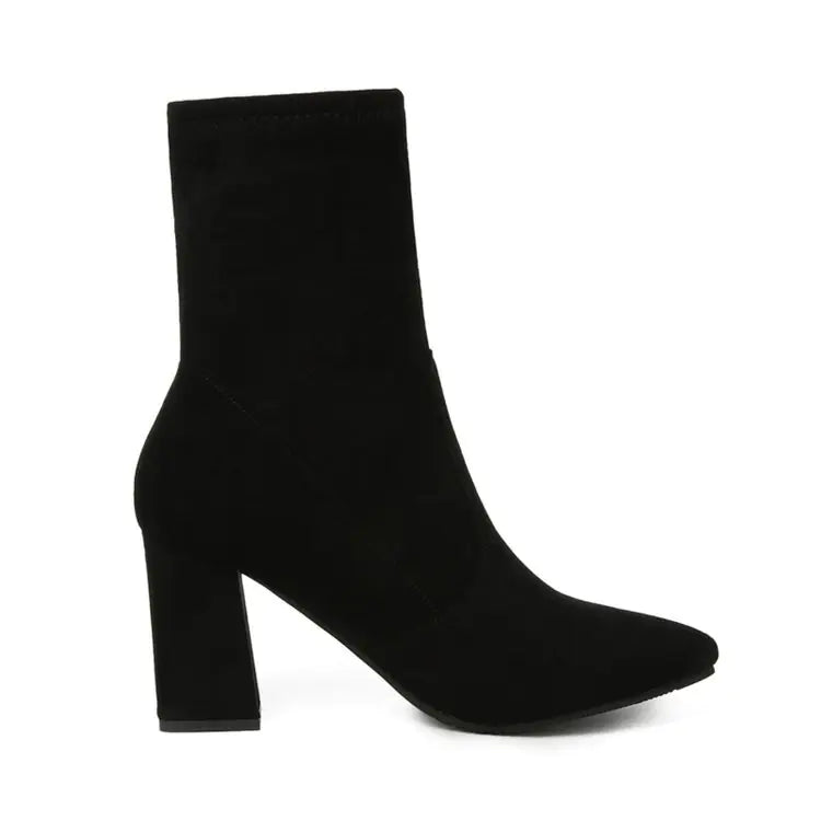 Women's Chunky Heel Ankle Boots