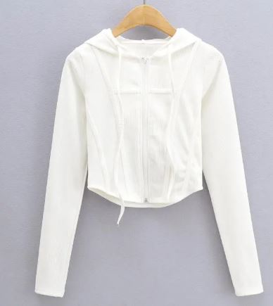 Women's Hooded Cardigan Top Jacket