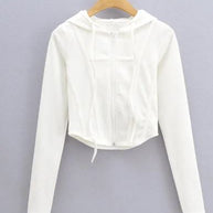 Women's Hooded Cardigan Top Jacket