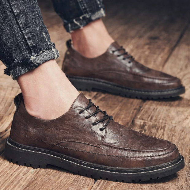 Elegant Lace-Up British Men's Shoes