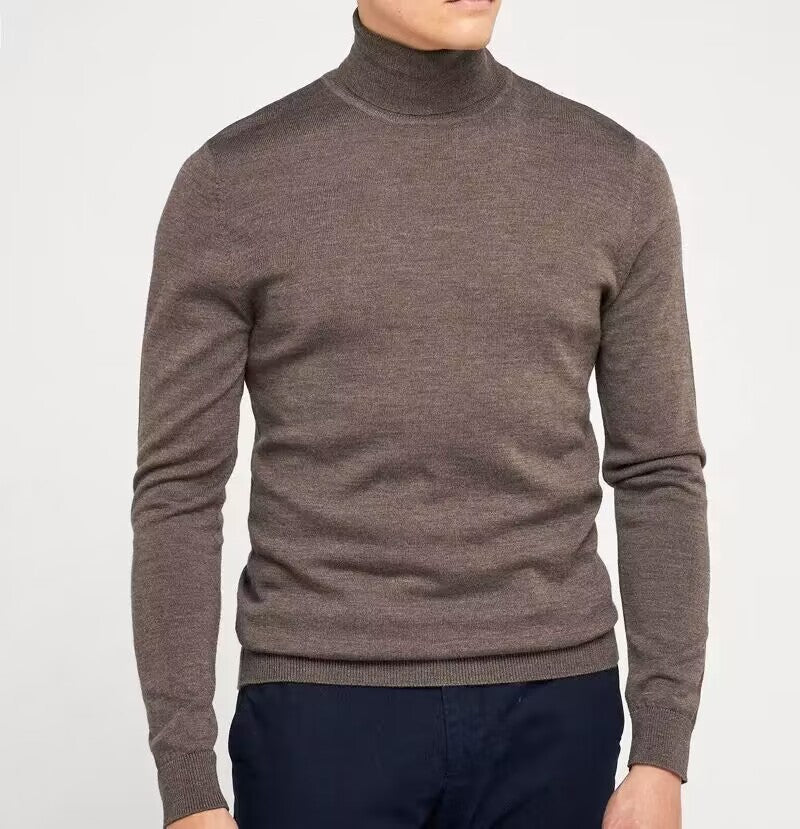 Men's Solid Color Cashmere Sweater