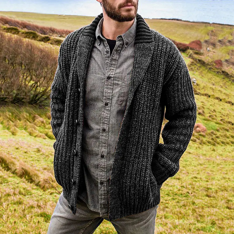 Men's Knit Cardigan Sweater