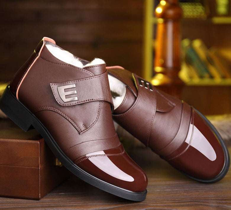 High-Top Cashmere Men's Shoes