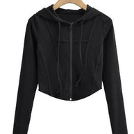 Women's Hooded Cardigan Top Jacket