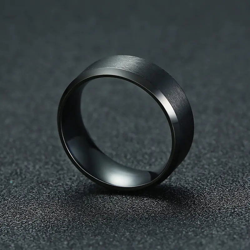 Men's Titanium Steel Ring - Simple Design