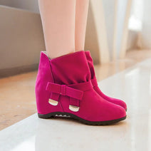 Solid Color Women's Boots